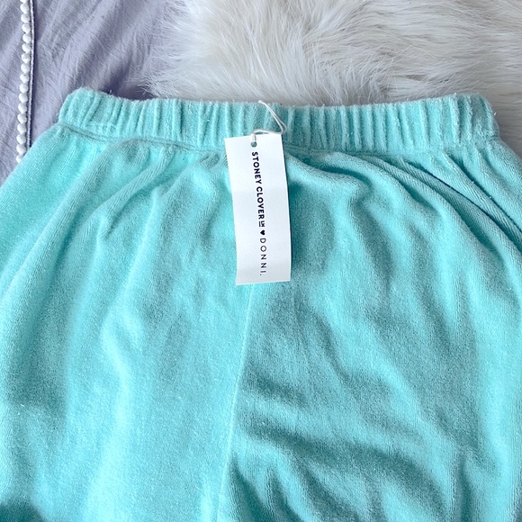 Stoney Clover Lane x Donni. Terry Sweatpants Mint Chip - Picture 4 of 4
